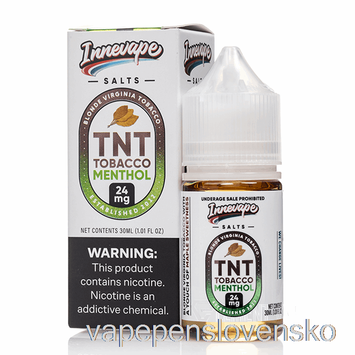 Tnt Tabakové Mentolové Soli - Innevape E-liquidy - 30 Ml 24 Mg Vape Pero